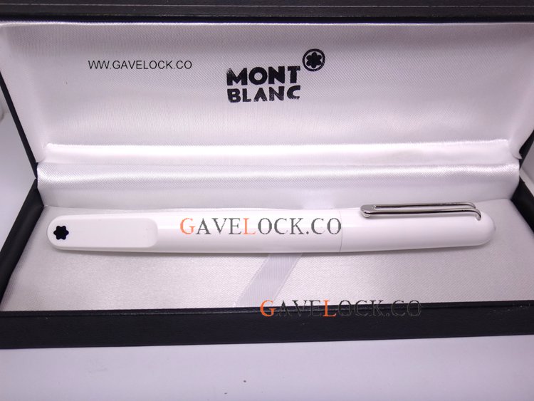 Mont Blanc M Marc Newson White Barrel Rollerball Replica Pen